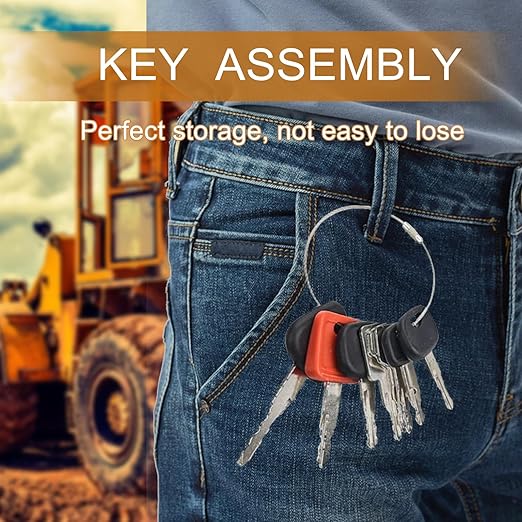 Equipment Keys Set – 24PCS Heavy-Duty Universal Replacement Keys for Industrial & Commercial Machines, Durable Steel, Easy Identification