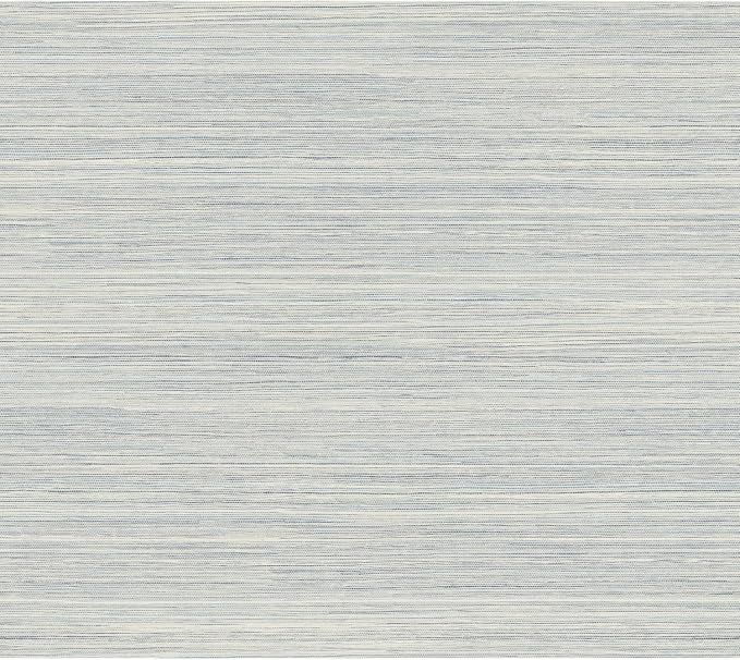 York Wallcoverings PSW1281RL Blue Cattail Weave Peel and Stick Wallpaper
