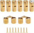 14mm Invisible Brass Barrel Hinges Hidden Concealed Furniture Hinges 180 Degree Opening Angle 8Pcs
