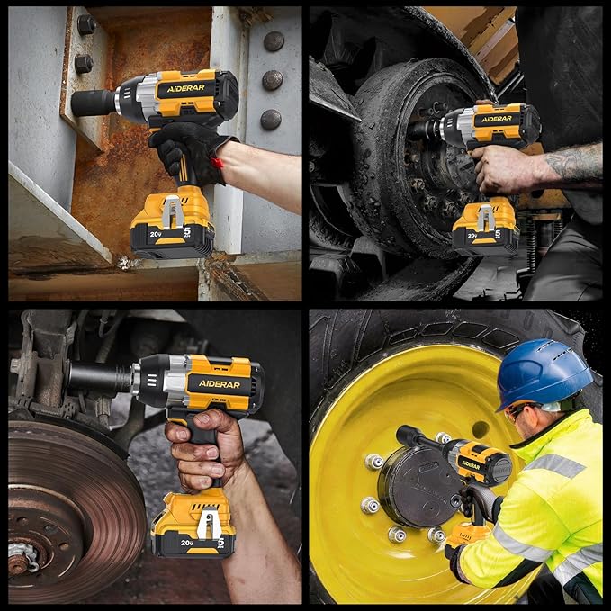 Impact Wrench for DeWalt Battery 1697Ft-Lbs (2300N.m) Impact Driver | 1/2" Impact Gun 5-Speed High Torque Power Tool for Tire Removal, Rusted Bolts, Heavy Equipment(No Battery)