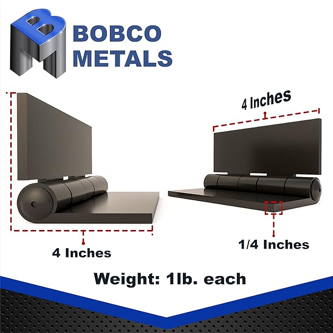 Heavy Duty Weldable 9 Pairs 4" x 4" Gate Hinges-Steel Butt Hinge/HVY Gates Doors