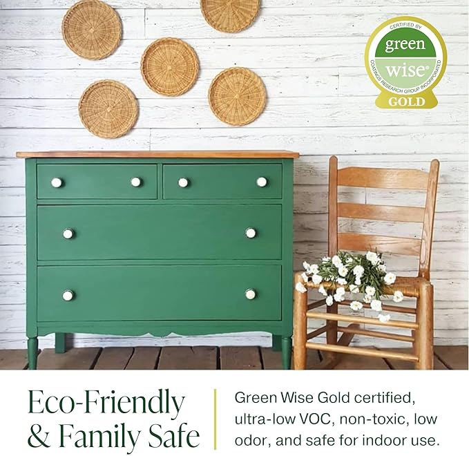 Country Chic All-in-One Chalk Paint for Furniture, Cabinets, Home Decor, Eco-Friendly, Matte Finish, Built-In Primer & Top Coat for Wood, Metal - Sunset Glow (Coral Pink) - 4 oz (118 ml)