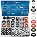 ZDBB 129 PCS Garden Hose Washers Shower Head Gaskets with Screen Filter,Silicone Rubber Washer for 3/4,1/2 Inch Water Fittings Plumbing Shower Hose Splitter Washing Machine Rv Faucet