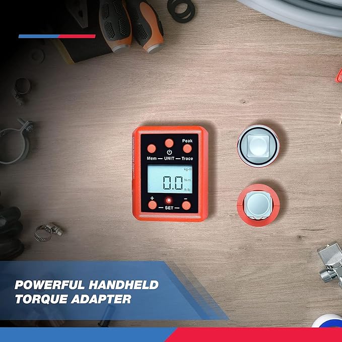 NEIKO 20743A 3/4-Inch Digital Torque Adapter, 150–750 ft-lb Range, Torque Wrench Converter with Audible Alert, Calibrates Digital and Analog Torque Wrenches