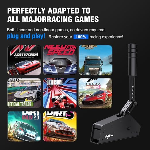 PXN HB S Sim Racing Handbrake,USB Handbrake, Compatible with Windows PC