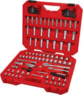CRAFTSMAN Mechanics Tool Set 105 Pcs, Standard (SAE) and Metric with Case , 1/4 and 3/8 Inch Drive Car Tool Kit( CMMT12123)