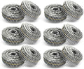 3600 Count Stainless Steel Coil Nails 15-Degree Collated Wire Coil Nails 1-1/2 Inch, 0.09 Inch Ring Shank `