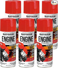 Rust-Oleum 363570-6PK Engine Enamel Spray Paint, 11 oz, Gloss Orange, 6 Pack
