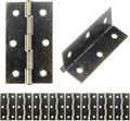 T Tulead Door Hinges Bronze Door Hinges Corner Cabinet Hinges Oil Iron Door Hinge 2.36"×1.38" Furniture Hinges Pack of 10 with Mounting Screws