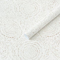 Heroad Boho Peel and Stick Wallpaper Modern Floral Wall Paper Neutral Beige Contact Paper Self Adhesive Removable Renter Friendly Wallpaper for Bedroom Living Room Shelf Liner Vinyl 17.3'' x 78.7''