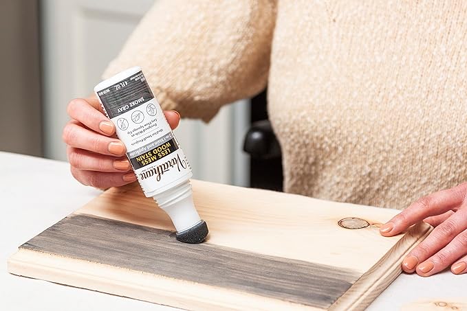 Varathane 368033-4PK Less Mess Wood Stain and Applicator, 4 oz, Smoke Gray, 4 Pack
