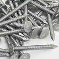 1.75”-RING SHANK ALUMINUM - ROOFING SIDING NAILS - Vinyl & Aluminum Siding & Facia Trim Nail – Aluminum metal secure holding Ring Shank nail – 1.75 in (500)
