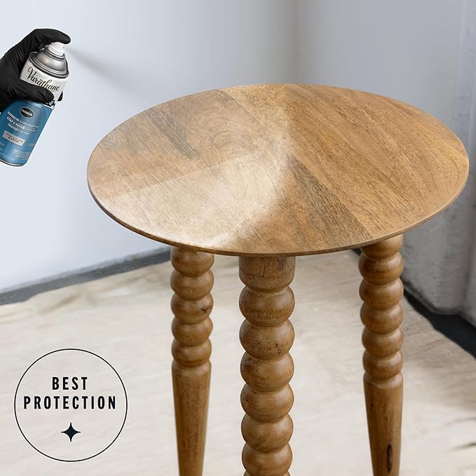 Varathane Water-Based Crystal-Clear Ultimate Polyurethane Spray | Interior Wood Protection | Fast Dry Time | Easy Clean Up | Satin | 11.25 oz