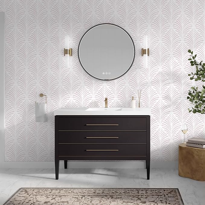 Safiyya Peel and Stick Wallpaper Boho Contact Paper Pink Geometric Modern Wall Paper Self Adhesive Removable Wallpaper for Bedroom Vinyl Rolls 17.3"x78.7"