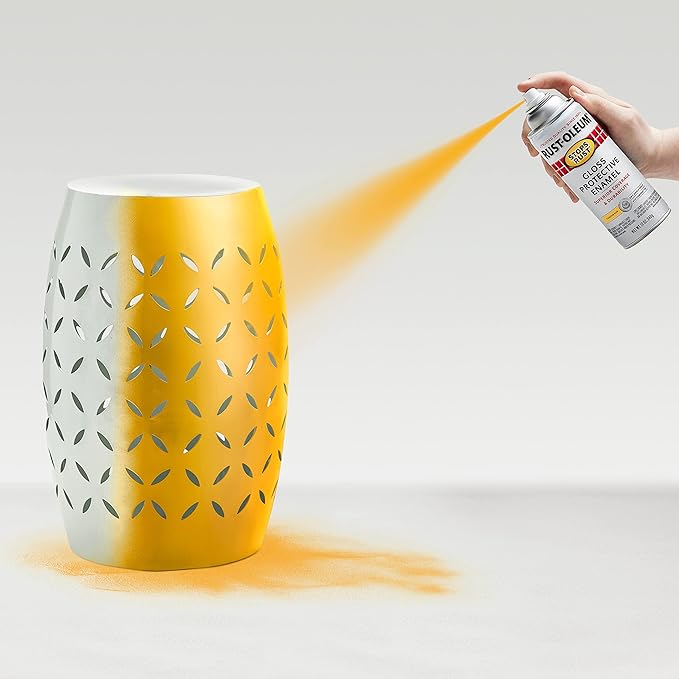 Rust-Oleum 298537 Stops Rust Spray Paint, 12 oz, Gloss Tuscan Sun