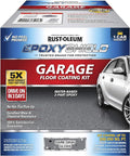 Rust-Oleum 327081 EPOXYSHIELD Garage Floor Coating Kit, 1 Car, Gloss Dark Gray