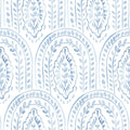 Peel and Stick Wallpaper Modern Wall Paper Boho Contact Paper Removable Peel and Stick Blue and White Self-Adhesive Wallpaper for Bathroom Bedroom Kitchen Wall Decor 17.3" x 394"