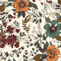 Danodoi Yellow Vintage Floral Peel and Stick Wallpaper 17.5" x 787" | Waterproof Vinyl Self Adhesive Removable Renter Friendly Floral Contact Paper