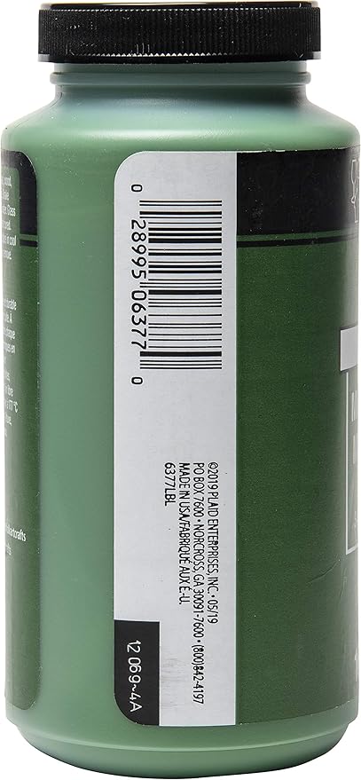 FolkArt Multi-Surface Satin Acrylic Paint in Assorted Colors, 16 oz, Classic Green 16 Fl Oz