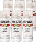 Rust-Oleum 7701830-6PK Stops Rust Spray Paint, 12 oz, Gloss Crystal Clear, 6 Pack