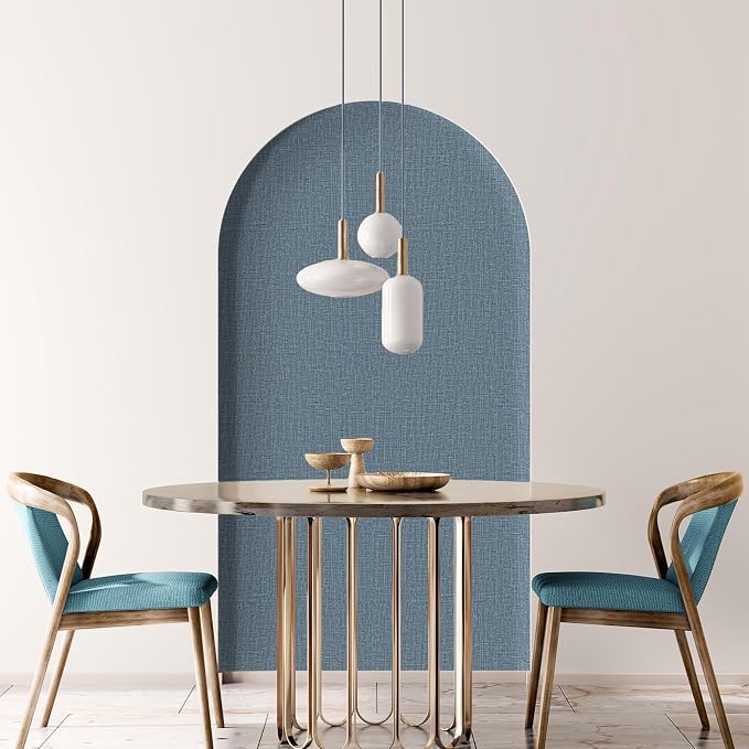 WADILE Grasscloth Peel and Stick Wallpaper 23.6in x 236in, Textured Contact Paper for Cabinets, Faux Linen Wall Paper Pull and Stick, Fabric Vinyl Wallpaper Self Adhesive Navy Blue | Textured contact paper, Faux linen, Vinyl material, Cabinets, Self ad...