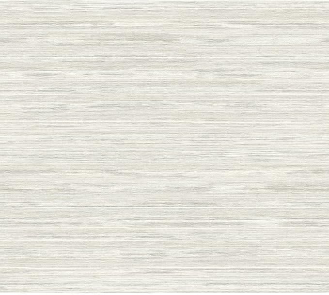 York Wallcoverings PSW1279RL White Cattail Weave Peel and Stick Wallpaper