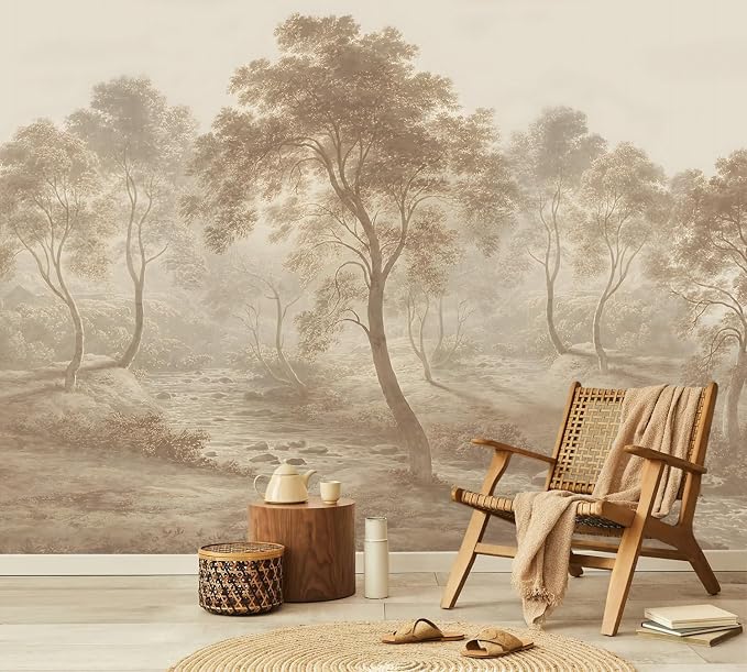 YQWDMX - Peel and Stick Vintage Forest Wallpaper Tropical Jungle murals for Bedroom ZY10 XL