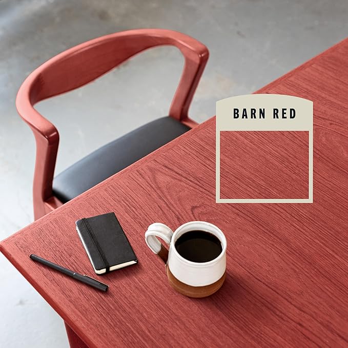 Varathane Premium Fast Dry Wood Stain | 1 Hour Dry Time | 1 Coat Color | Interior Wood Stain | Furniture, Cabinets, Doors, Trim | Quart | Barn Red