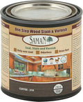 SamaN Interior One Step Wood Seal, Stain and Varnish – Oil Based Odorless Dye - Protection for Furniture and Fine Wood (Coffee SAM-310, 8 oz)