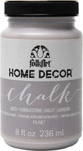 FolkArt 36021 Home Decor Chalk Furniture & Craft Paint in Assorted Colors, 8 ounce, Cobblestone