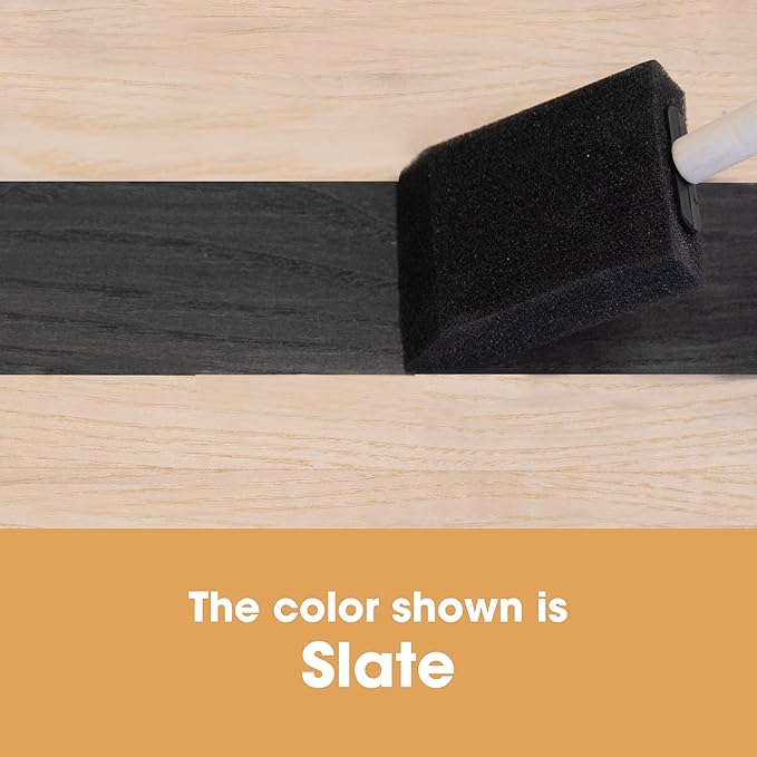 Furniture Clinic Wood Stain | Water Based | Fast Drying, Low Odor, & Non-Toxic | Multiple Finishes | for Indoor & Outdoor Furniture and More | Warm Graphite (85 Fl Oz / 2500ml)