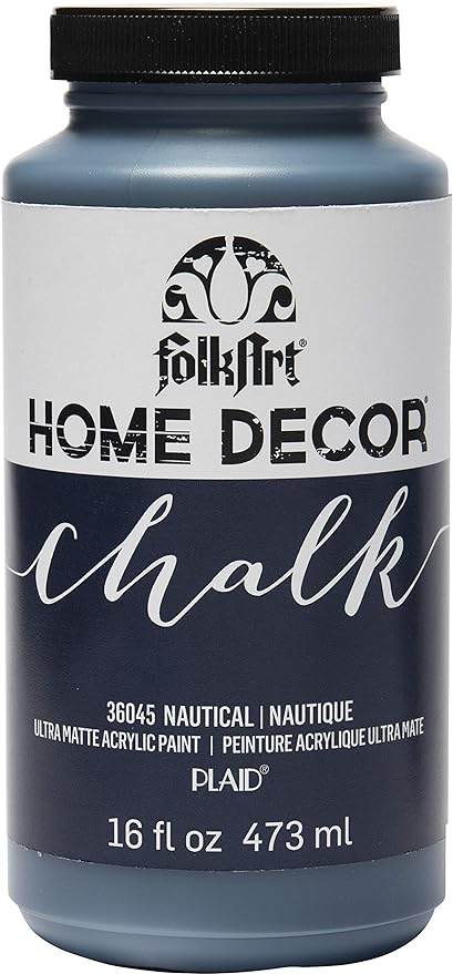 FolkArt 36045 Home Decor Chalk Acrylic Paint, 16 oz, 16 Ounce, Nautical 16 Fl Oz