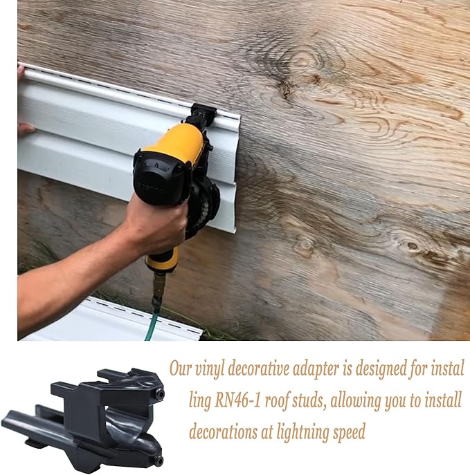 DCN45RN Vinyl Siding Adaptor Tip for Dewalt Roofing Nailer Cordless 20v DCN45RND1, DCN45RNB Tip Replacement Vinyl Siding Adaptor Tip and Vinyl Siding Adaptor (A&B style Set of 2)