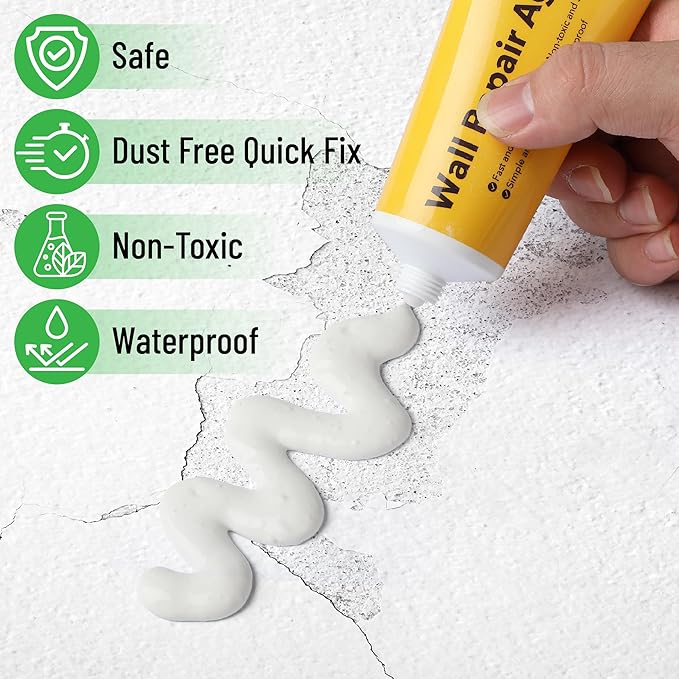 Bates- Drywall Repair Kit, Wall Spackle Repair Paste(120g), Drywall Patch Kit, Spackle for Drywall Hole Filler, Wall Putty Hole Repair, Spackle Wall Repair Kit, Hole Filler Putty for Walls