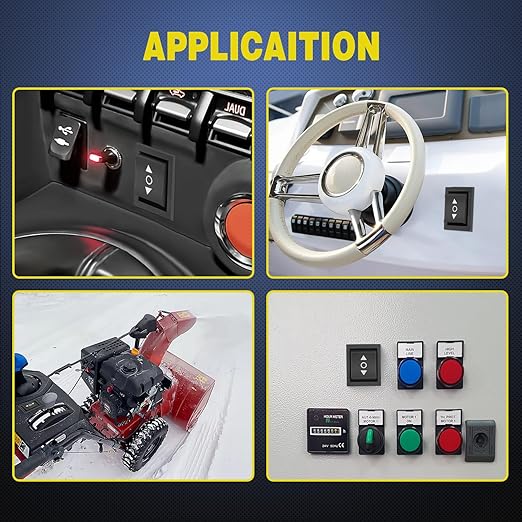 Nilight 6Pin Momentary Polarity Reverse Switch On Off On DPDT 3 Position 20A 12VDC 125VAC Motor Control Automatic Reset for Boat Automotive RV Jack Power Toggle w/Jumper Wire