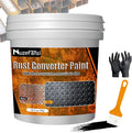 2-in-1 Rust Converter & Metal Primer, 70.5 oz Rust Converter Paint, Rust Treatment for Metal, Black Rust Inhibitor Paint, Corrosion Inhibitor for Automotive, Marine, Tools, Heat Resistant, Metal