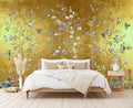 Cliouar-Wall Mural Wallpaper for Bedroom Living Room 3D Wallpaper Decoration Flowers and Birds 158"x110"(Not Peel and Stick)