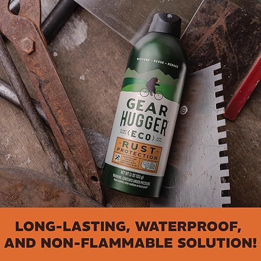 Gear Hugger Rust Protection (11 oz, Pack of 2), Rust Remover & Rust Prevention Spray - Eco-Friendly Anti Rust Spray, No Petroleum, No PTFE, Plant Based
