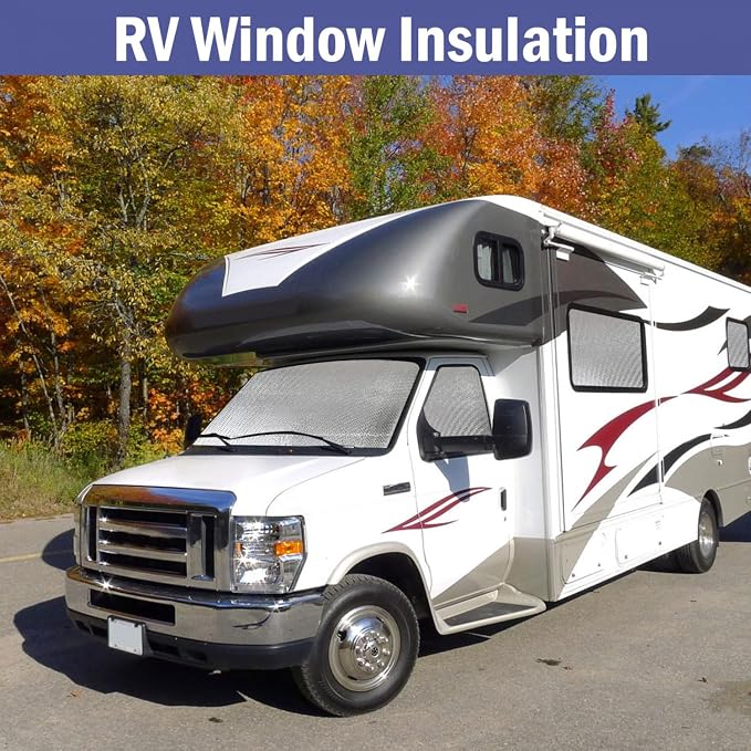 YoleShy Double Reflective Insulation 59 in X 8.25 FT RV Window Insulation for Summer Heat Reflective Window Film for Roof, Car, Garage Doors
