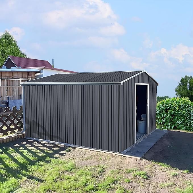 Metal Roofing Panels - Corrugated Galvanized Roof Panels 10 Pcs Waterproof Siding Panels for Outdoor House Storage Patio Garages Sheds