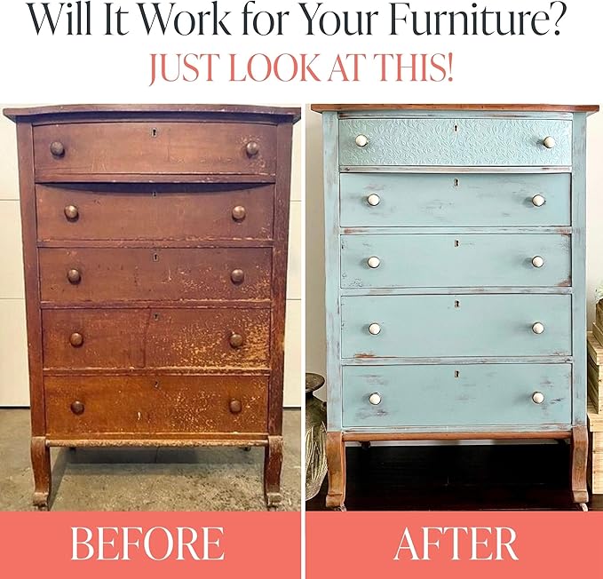 Country Chic All-in-One Chalk Paint for Furniture, Cabinets, Home Decor, Eco-Friendly, Matte Finish, Built-In Primer & Top Coat for Wood, Metal - Rocky Mountain (Charcoal Grey) - Pint 16 oz (475 ml)