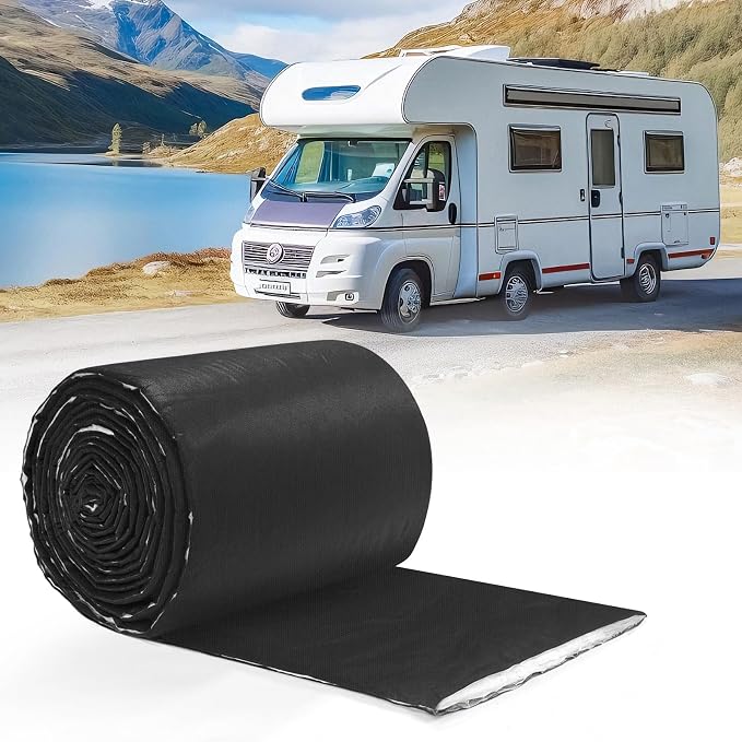 RV Camper Insulation Roll, Water-Resistant Thermal & Sound Barrier, ‎Automotive Camper Van Insulation 16.5" x 315" for Van Conversions, RVs, Trucks
