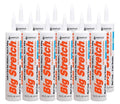 Sashco Big Stretch Acrylic Latex High Performance Caulking Sealant, 10.5 Ounce Cartridge, White (Pack of 12)