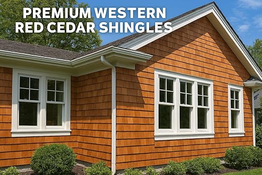 24" #1 Royals Western Red Cedar Shingles – CERTI‑Grade, Clear Vertical Grain, Kiln Dried – Premium Cedar Siding & Roofing Shingles for Exterior Applications