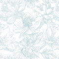 118"x17.3" Peel and Stick Wallpaper Blue Floral Contact Paper Boho White Modern Wallpaper Removable Self Adhesive Wall Paper for Bedroom Bathroom Cabinets Drawers Thicken Vinyl Roll