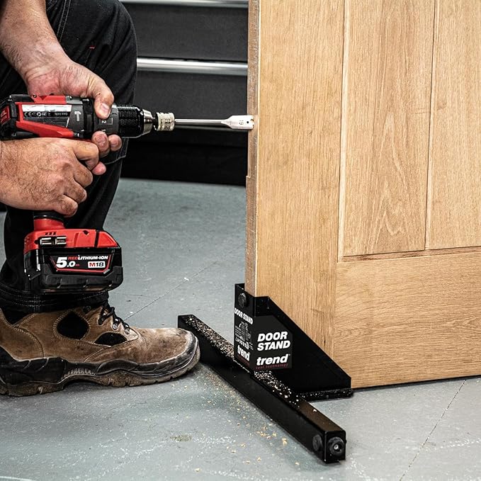 Trend Door Installation Kit, Includes the Adjustable AnyDoor (2'6"–9'), Foot-Operated Door Lifter, Door Stand, Lock & Strike Plate Jigs and Professional Router Bit, U*H/JIG/D9/B3