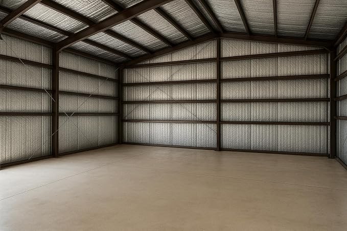 INSULATION MARKETPLACE - 48" x50ft Bubble Core Double Reflective Insulation roll, Thermal Shield, Duct, Garage, Wall, Attic, Pole Barn, Shed, Metal Building, RV Window Insulation, Foil / Foil