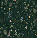 Dimoon 78.7"x16.1" Floral Peel and Stick Wallpaper Dark Green Smooth Contact Paper Flower Thicken Waterproof Green Leaf Self Adhesive Pomegranate Wallpaper Removable Shelf Liner Decal Vinyl Roll