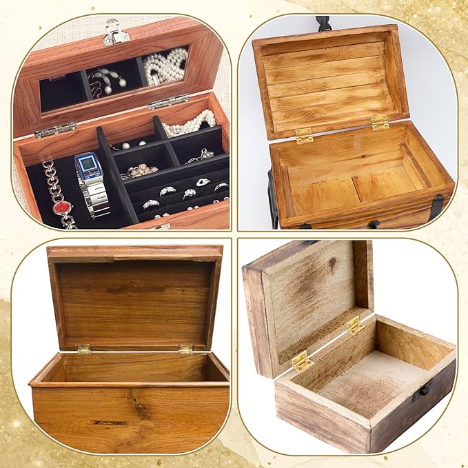 2Pcs Mini Solid Brass Hinges 90 Degree Jewelry Box Hinges with Screws Solid Small Hinge for Wooden Box Jewelry Gift Boxes Wooden Case Delicate Boxes 19x12.5mm/0.75"x0.49"