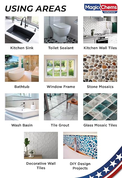 Tile Grout Repair, Cream 8.8 oz/250gr. Fast Drying Grout Repair Kit, Grout Filler Tube Repair Kit, Tile Grout Paint, Grout Sealer Restore and Renew Bathroom Floor, Tile Gaps, Joints, Lines